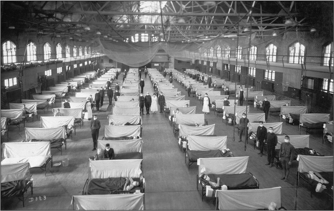 During the great influenza epidemic of 1918 emergency hospitals were set up in - photo 4
