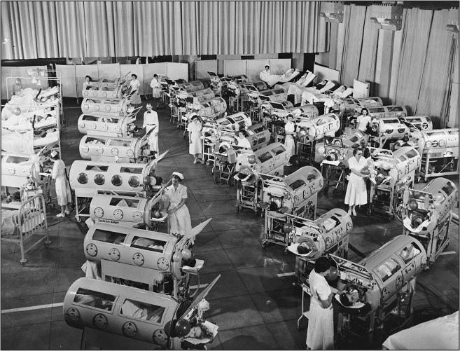 Iron lung respirators and rocking beds at Rancho Los Amigos Rehabilitation - photo 12