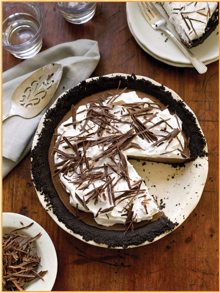 Decadent Double-Chocolate Cream Pie Clockwise from top right Chocolate - photo 19