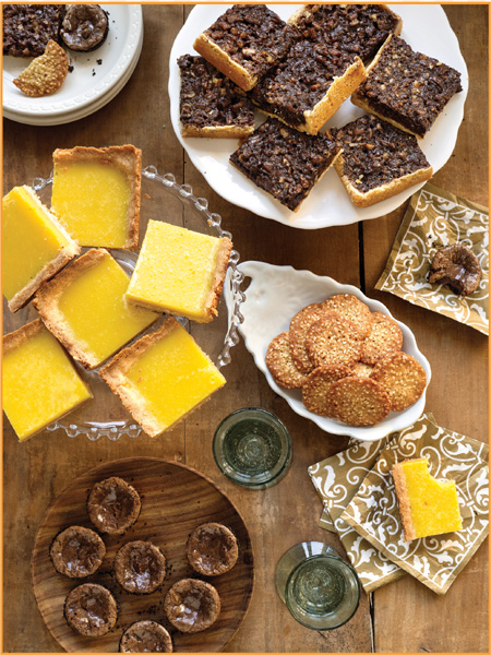 Clockwise from top right Chocolate Pecan Bars Coconut Cake - photo 20