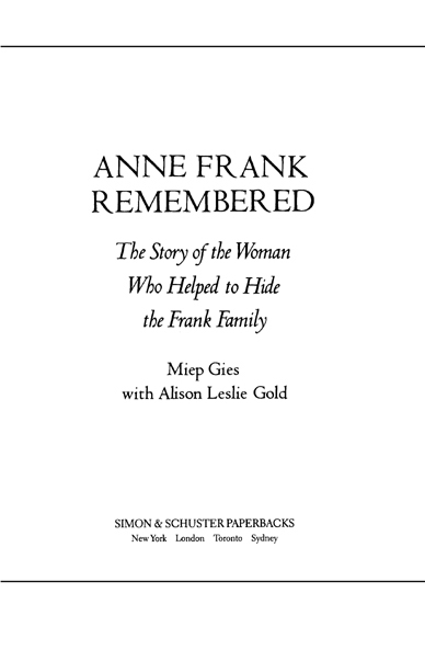 Anne Frank remembered the story of the woman who helped to hide the Frank family - image 3