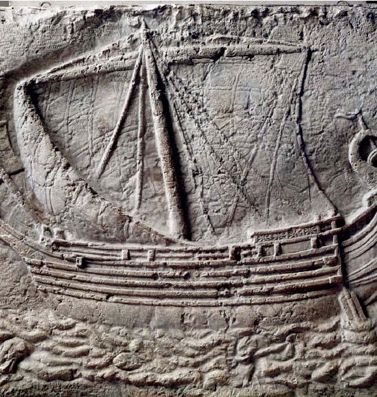 The Phoenicians were skilled at building ships as shown by this carving found - photo 2