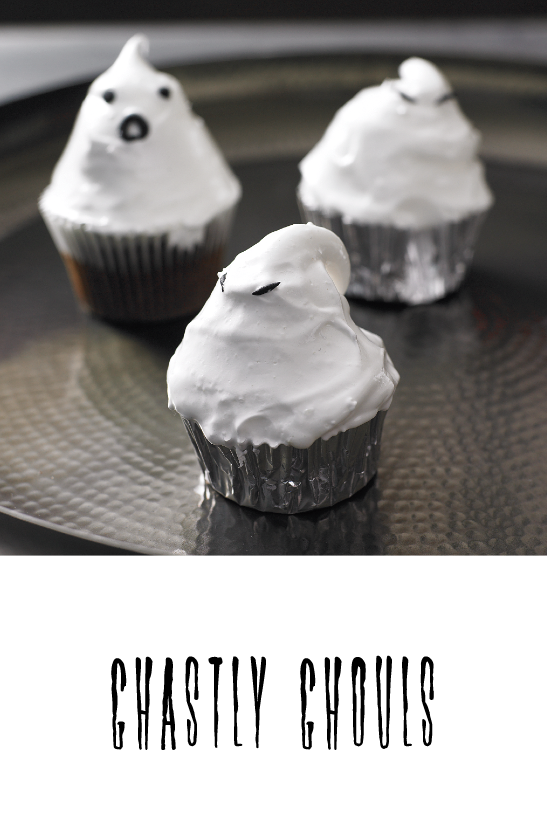 Ghastly Ghouls Create these ghost cupcakes using a marshmellow and a thick - photo 4