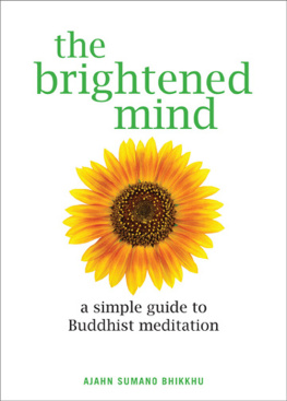 Bhikkhu The Brightened Mind: a Simple Guide to Buddhist Meditation