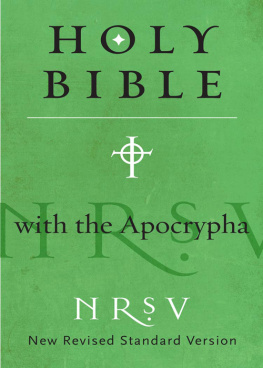 Bibles - The Holy Bible with the Apocrypha: New Revised Standard version