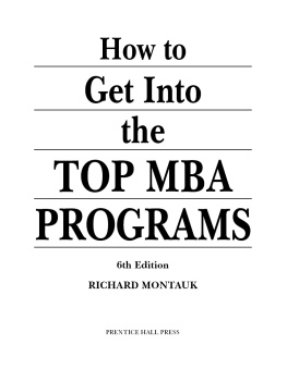 Montauk How to Get into the Top MBA Programs