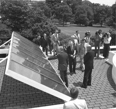 FIGURE 1-1 President Jimmy Carter and the installation of solar panels on the - photo 3