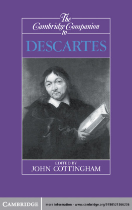 Cottingham John - The Cambridge Companion to Descartes