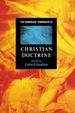 Gunton - The Cambridge Companion to Christian Doctrine