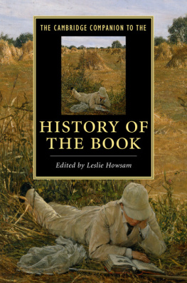 Howsam - The Cambridge companion to the history of the book