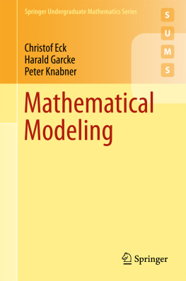 Christof Eck Harald Garcke - Mathematical Modeling