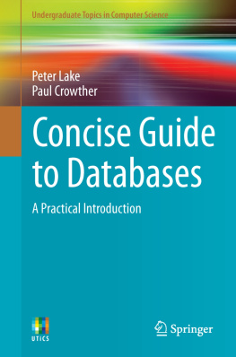 Crowther Paul - Concise Guide to Databases A Practical Introduction