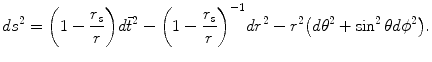 14 Here r s 2 GM c 2 is the Schwarzschild radius with M is the mass - photo 5