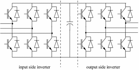 Fig 11 Power processing stage of 3 phase to 3 phase back to back inverters - photo 1