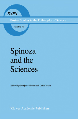 Debra Nails - Spinoza and the Sciences