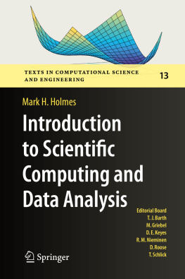 Holmes - Introduction to Scientific Computing and Data Analysis