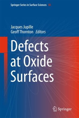 Jacques Jupille Defects at Oxide Surfaces