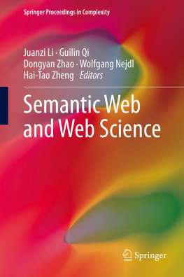 Juanzi Li Guilin Qi Dongyan Zhao Wolfgang Nejdl - Semantic Web and Web Science