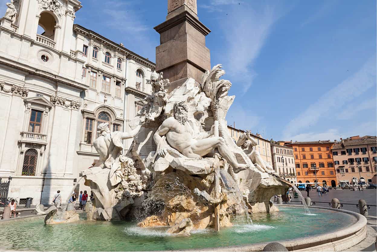 Piazza Navona Della Portas masterpiece the Fountain of Neptune stands at - photo 12