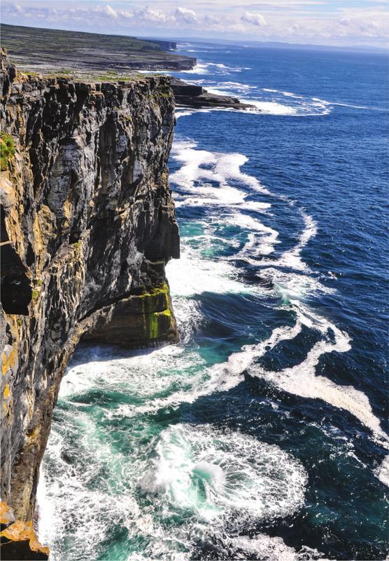 The wind-swept cliffs of Inishmore the largest Aran island Inishmore Inis - photo 4