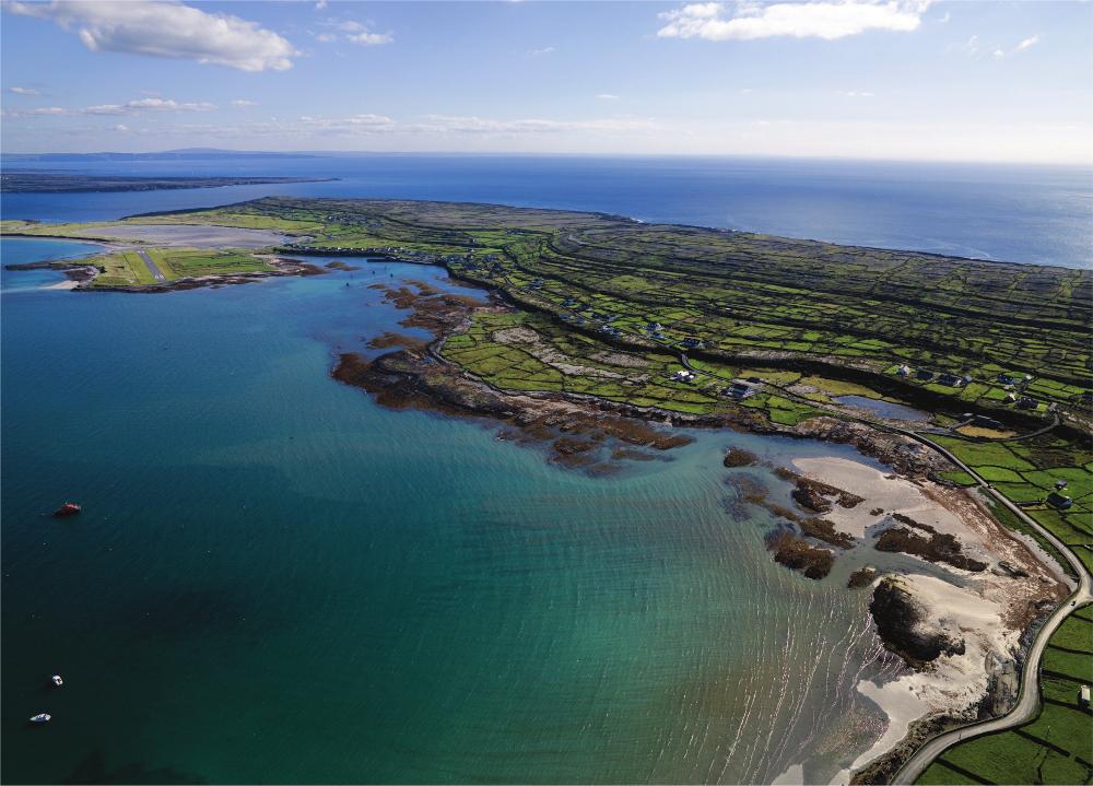 From Doonagore Castle in County Clare a view of the three stepping stones out - photo 1