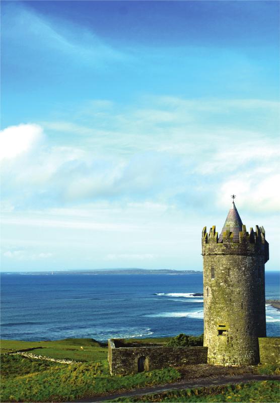 From Doonagore Castle in County Clare a view of the three stepping stones out - photo 3