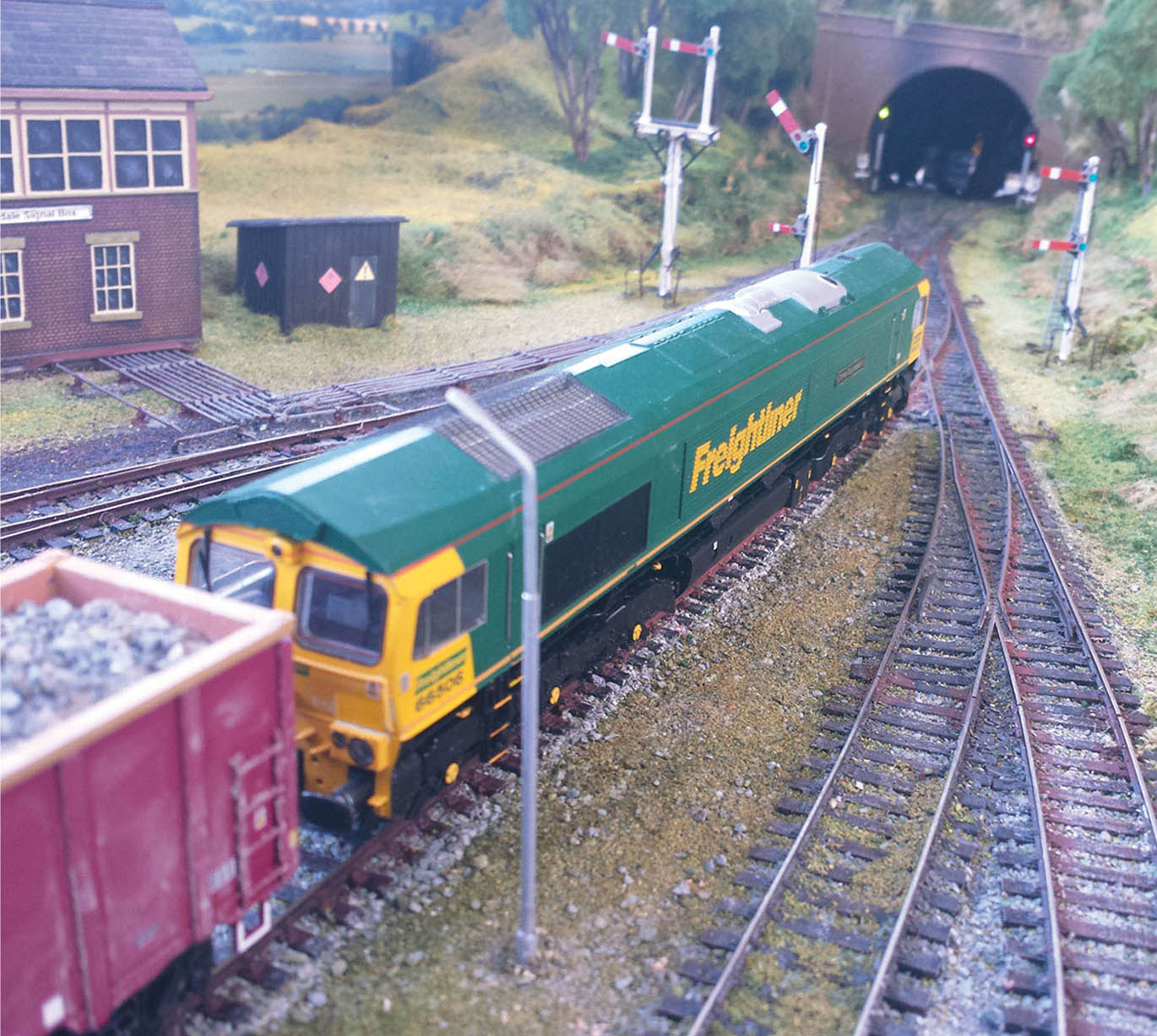 Fig 2 Freightliner class 66 has run round its train of limestone wagons and is - photo 4