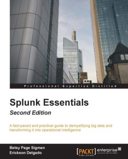 Betsy Page Sigman Splunk essentials: leverage the power to efficiently analyze machine, log, web, and social media data