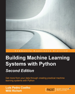 Coelho Luis Pedro - Building Machine Learning Systems with Python