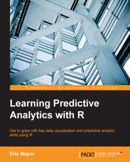 Eric Mayor - Learning Predictive Analytics with R