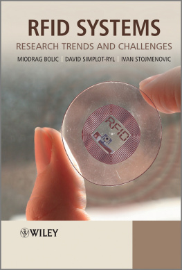 Bolić Miodrag RFID systems research trends and challenges