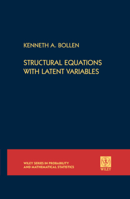 Bollen - Structural Equations with Latent Variables