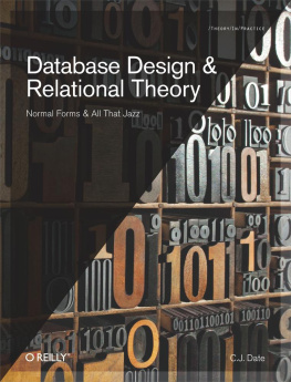 Date Database Design and Relational Theory