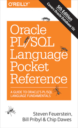 Feuerstein Steven Oracle PL/SQL built-ins pocket reference