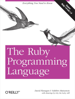 Flanagan David - The Ruby Programming Language