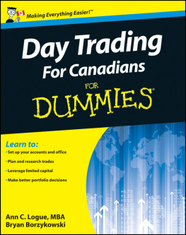 Borzykowski Bryan - Day Trading For Canadians For Dummies