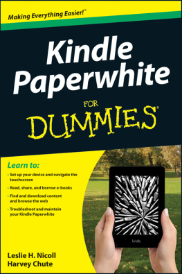 Chute Harvey - Kindle Paperwhite For Dummies