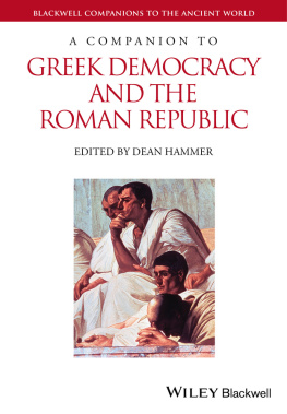 Hammer - A Companion to Greek Democracy and the Roman Republic