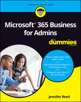 Jennifer Reed Microsoft 365 Business for Admins For Dummies