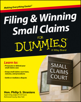 Judge Philip Straniere - Filing & winning small claims for dummies