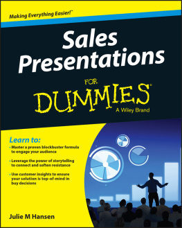 Julie M. Hansen - Sales Presentations for Dummies