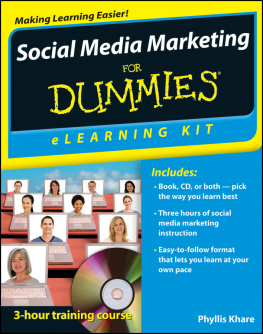 Khare Social media marketing for dummies: eLearning kit