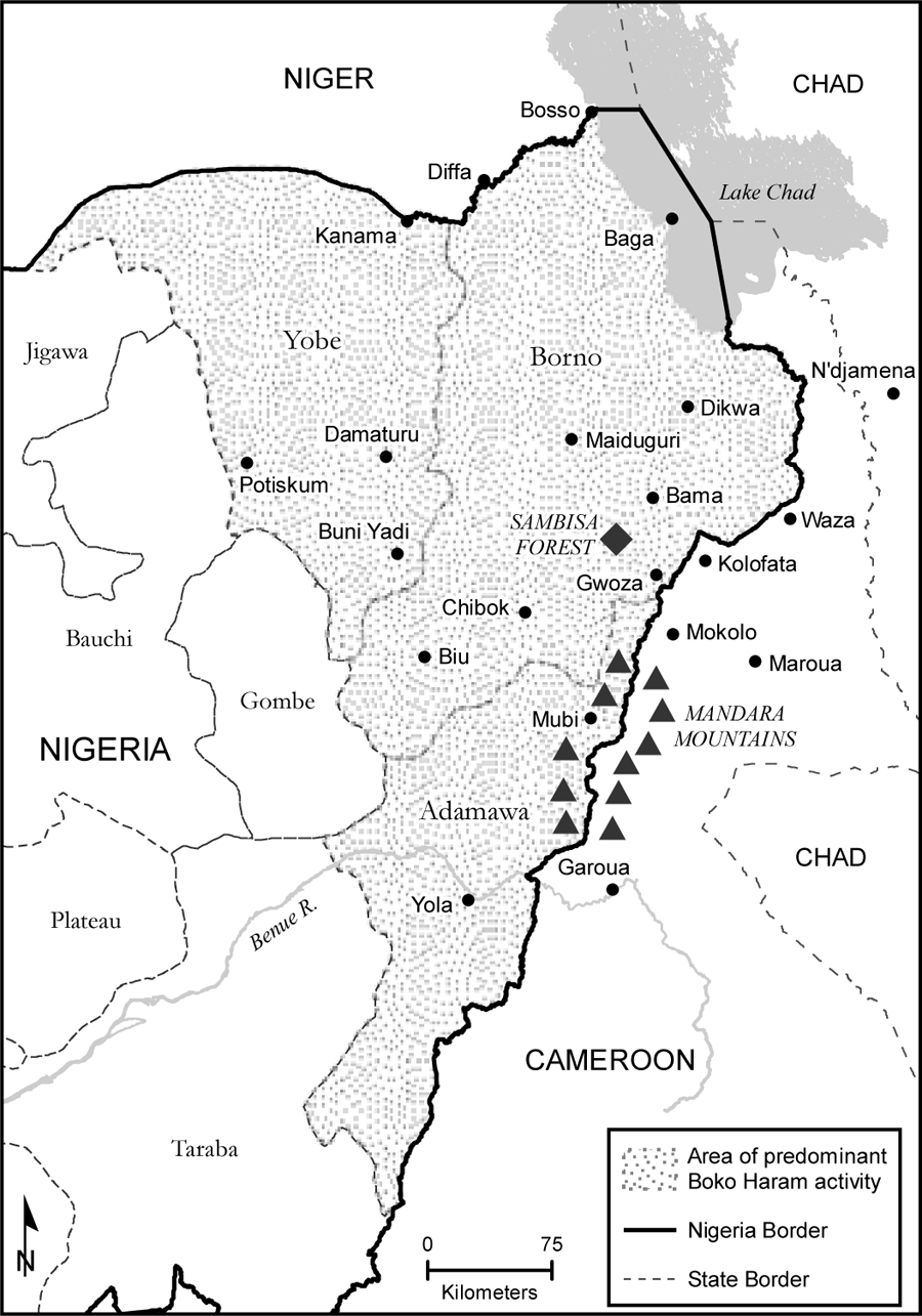 Map 2 Northeastern Nigeria Map by Brian Edward Balsley GISP Introduction - photo 3