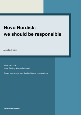 Bøllingtoft - Novo Nordisk: we should be responsible Cases on Management, Leadership and Organisations