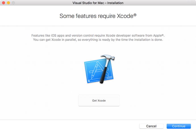 Figure 1-5 A dialog prompting for Xcode installation To install Xcode you - photo 5