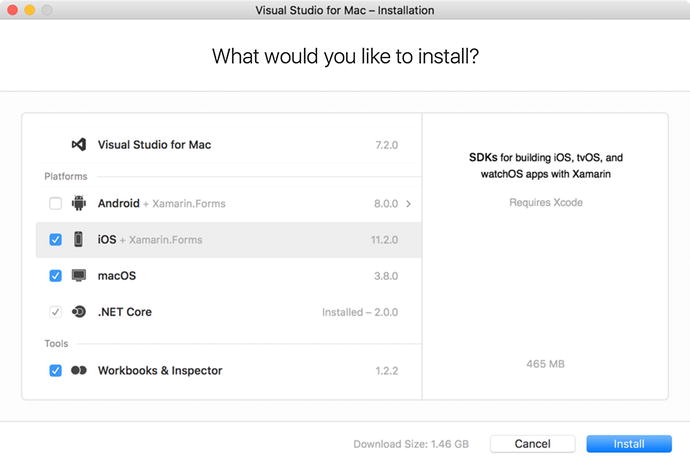 Figure 1-7 Choosing components to install Visual Studio will now download - photo 7