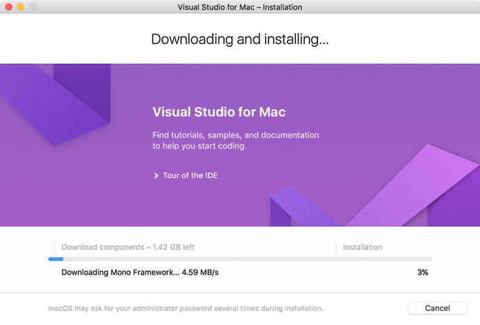 Figure 1-8 Installing Visual Studio for Mac Hello World App After - photo 8