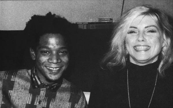 Jean Michel Basquiat and Debbie Harry yuk it up Christmas 1986 VB - photo 5