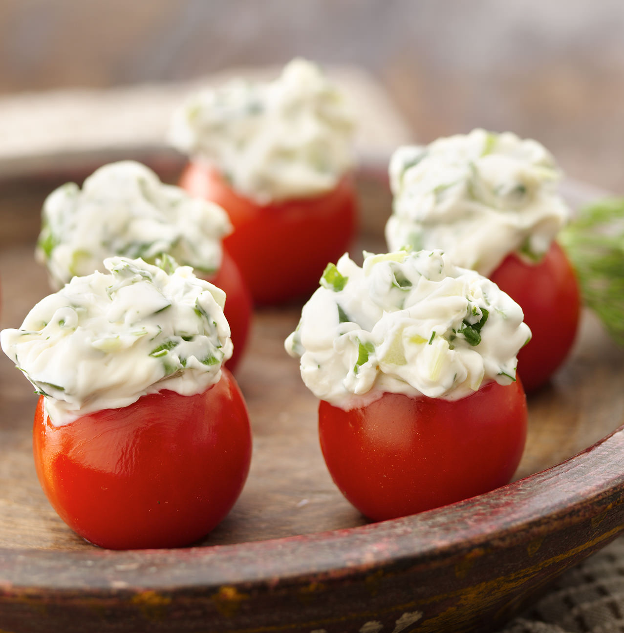 Cucumber-Dill Stuffed Cherry Tomatoes Mexican Plum-Tomato Cups Fresh - photo 8