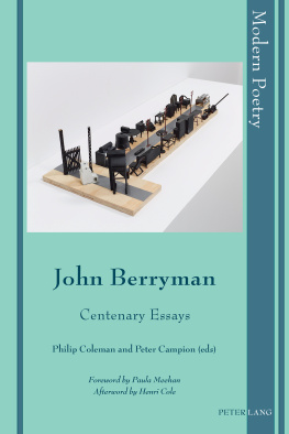 Berryman John - John Berryman: centenary essays